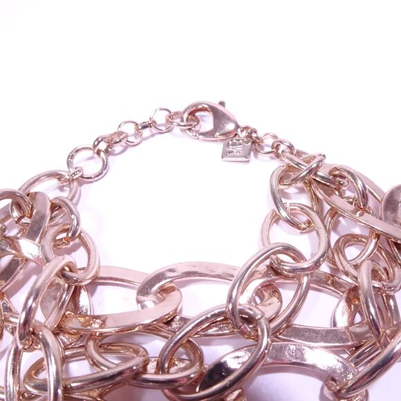 Banana Republic Women's Gold Triple Link Bracelet NWT 78 - Picture 4 of 7